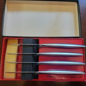 Vintage Gerber Legendary Blades Miming Steak Knives Set Of 4 Stainless Steel